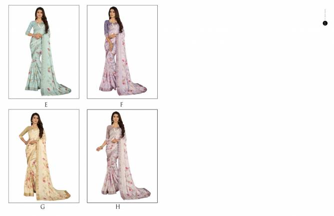 Shravya Jasmine 3 Latest Designer Casual Wear Chiffon Printed Saree Collection
